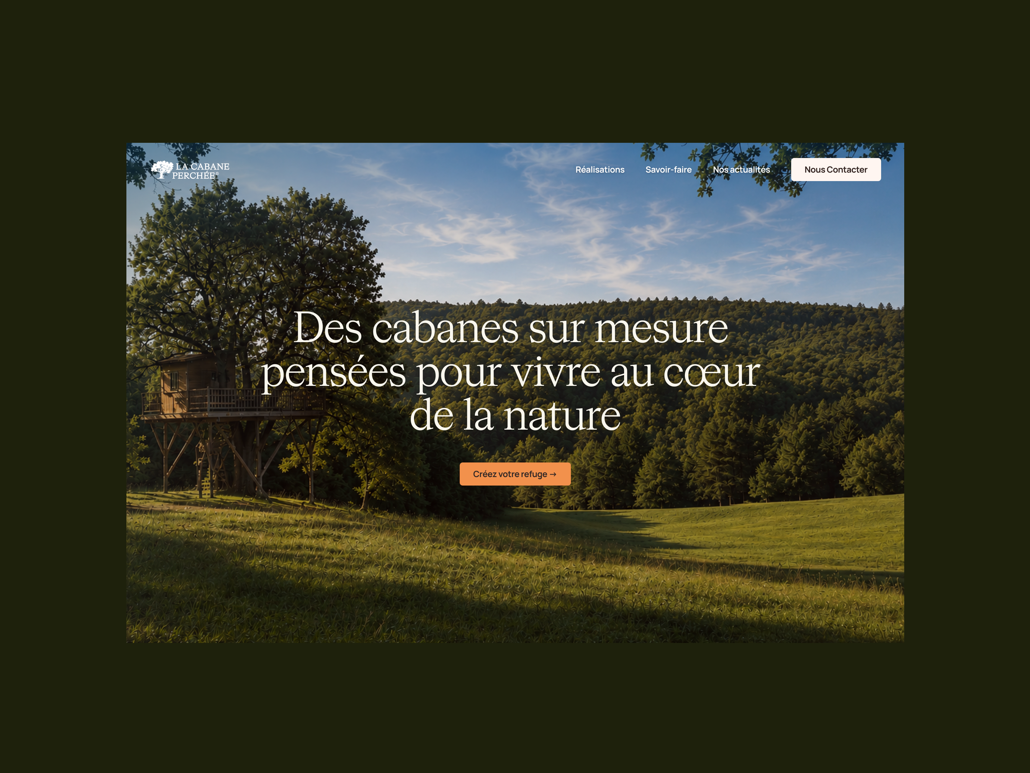 Aperçu du projet La Cabane Perchée